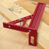 3D Multi Angle Measuring Ruler Woodworking Square Protractor Triangle Layout Measuring Tool 22.5-75 Degree Protractor