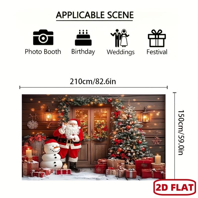2D Planar Door Decoration Banner, 1 Large 2D Christmas Door Decoration Banner, Suitable for Birthdays, baptismsZL