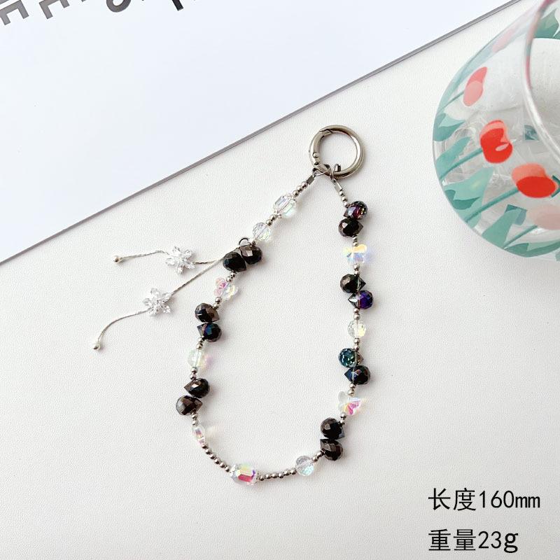 Light Luxury High-End Water Drop Crystal Phone Chain Tassel Pendant Bag Decoration Accessories Keychain Pendant Jewelry