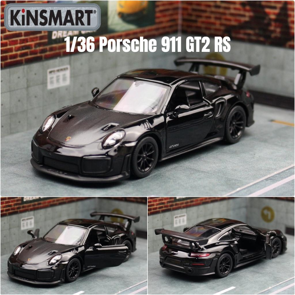 KiNSMART Toy Car Model 1/36 Porsche 911 GT2 RS Super Racing Alloy Diecast Miniature Vehicle Collection Gift For Children Boy Kid