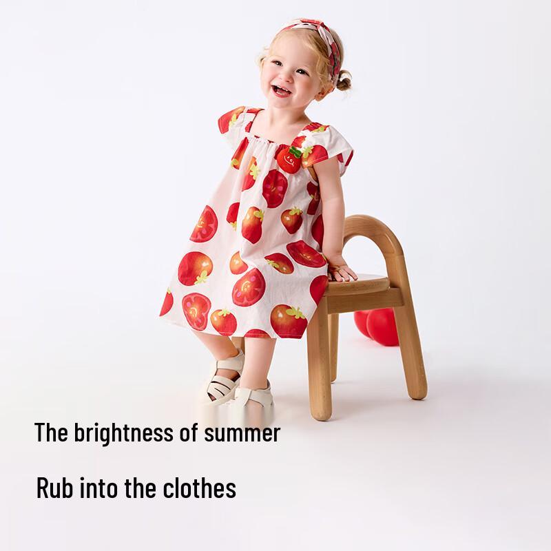 Летнее повседневное платье-принцесса для девочек Balabala 100