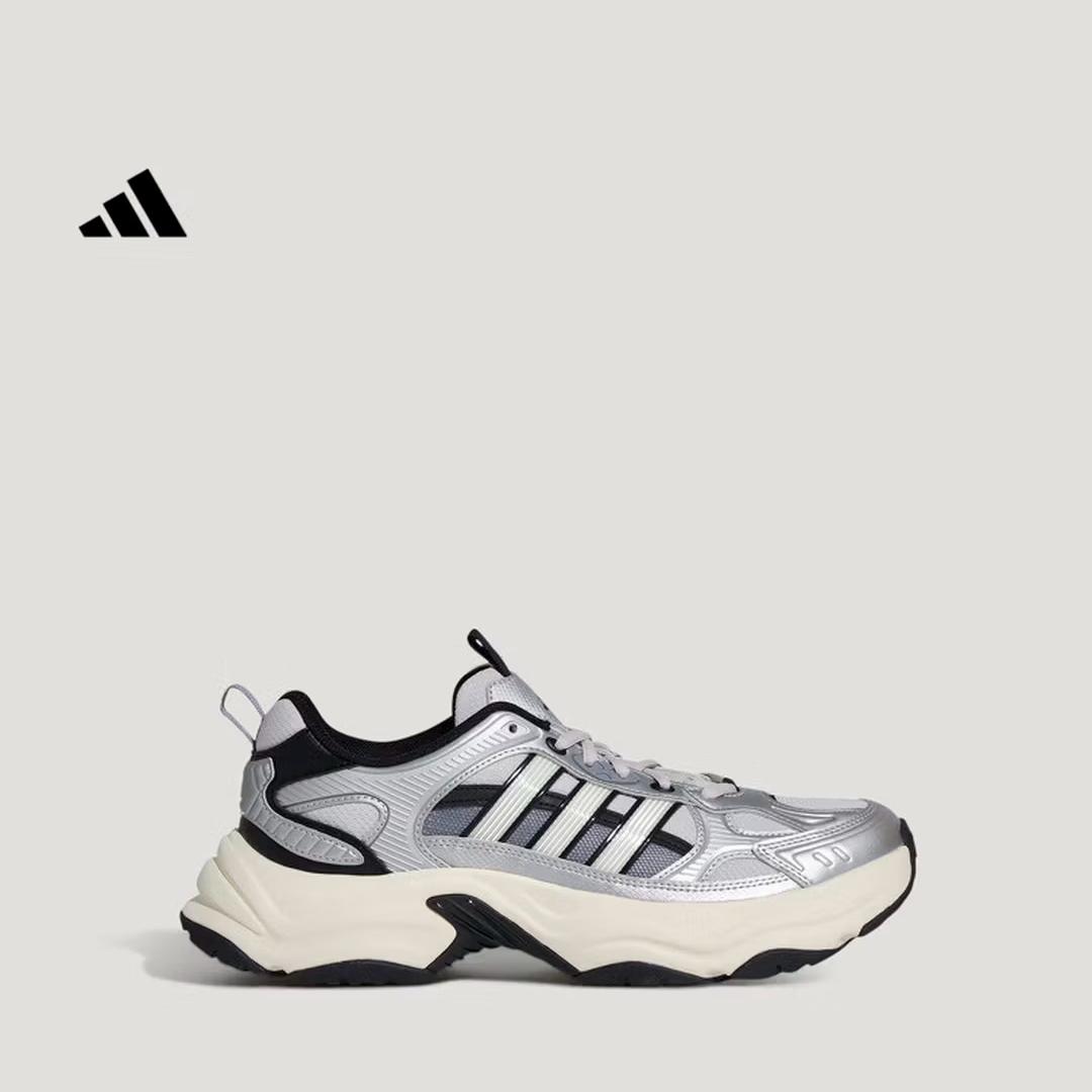 

Adidas XLG FIN PULSE Casual Thick-Topped High-Top Dad Shoes New Style Adidas KJ9522 41 серебряный