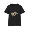 Snake Floral Watercolor Nature Boho Black T-Shirt Aesthetic Print Tee