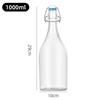 Multi-functional Thickened Transparent Glass Snap-on Bottle for Homebrewed Fruit Wine & Beverages