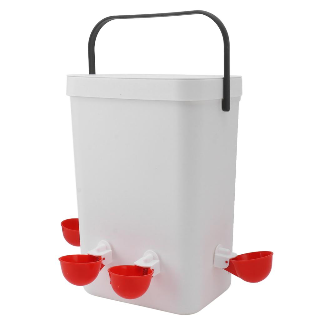 Automatisches Hühnertränke- und Futterset mit großem Fassungsvermögen, 12 Liter, tragbarer automatischer Geflügeltränke