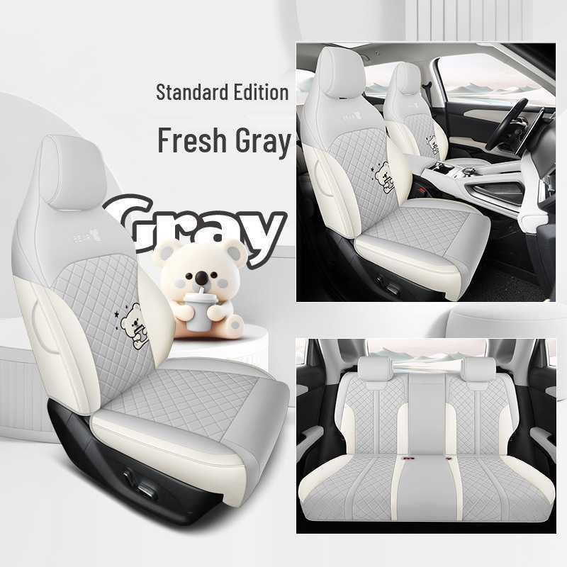 BYD Yuan UP Leather Car Seat Cover: All-Season, Full Coverage, Breathable Cushion. Five-Seat Full Coverage