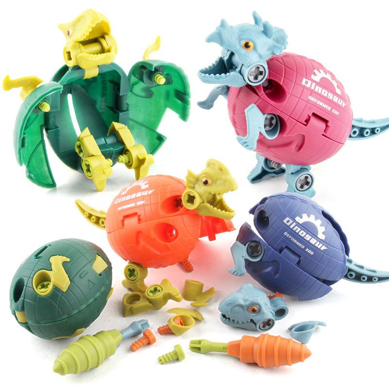 DIY Disassembly Assembly Dinosaur Toy Set Screw Nut Combination Assembling Dinosaur Model Educational Toy For Children Kids Gift