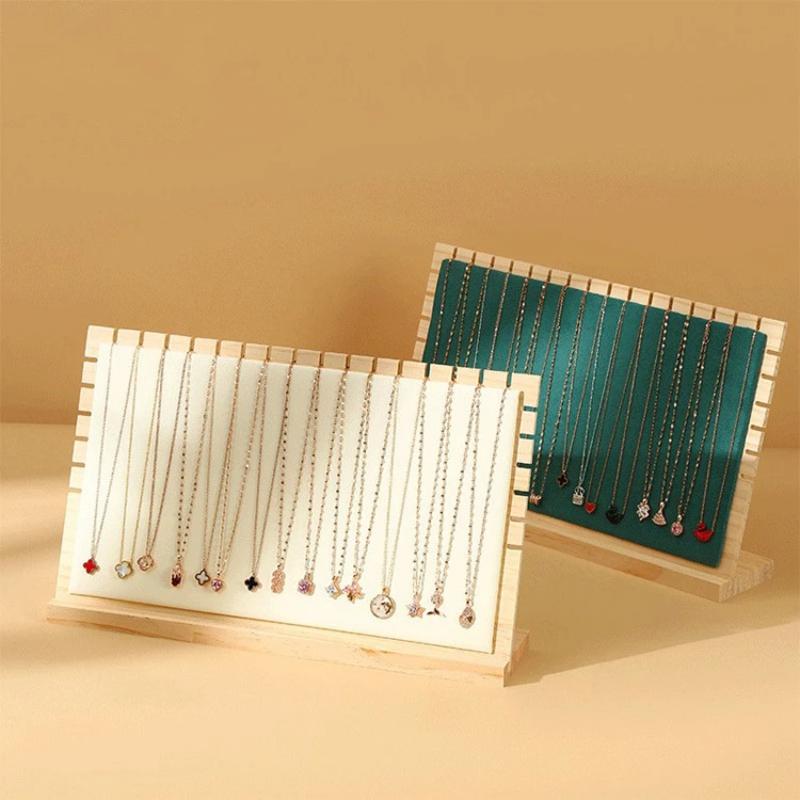 Creative Solid Wooden Necklace Frame Fashion Jewelry Display Frame Pendant Support Jewelry Display Props Jewelry Hanger