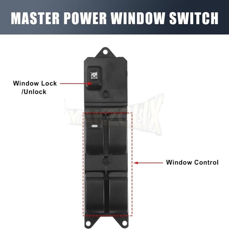 MR587942 For Mitsubishi Pajero Montero III 3 Lancer Triton L200 2008 2009 Sport Grandis Front Left Power Window Control Switch