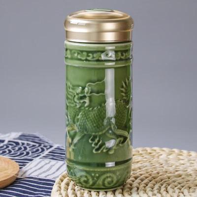 Qian Tang Xuan Qilin Auspicious Ceramic Portable Cup