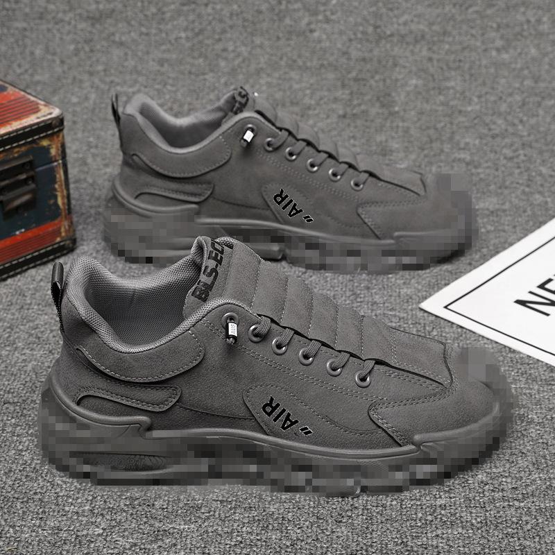 

Мужская обувь для охраны труда летняя рабочая водонепроницаемая, нескользящая и прочная обувь на доске, спортивная и повседневная обувь 45 серый