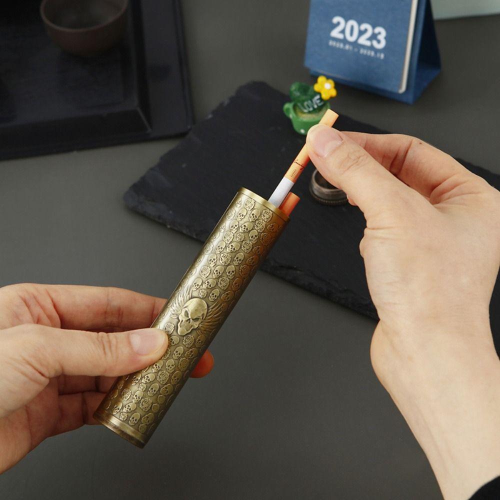 Chinese Dragon Buddha Incense Box Skull Sealed Cigarette Box Relief Incense Barrel  Home Decor