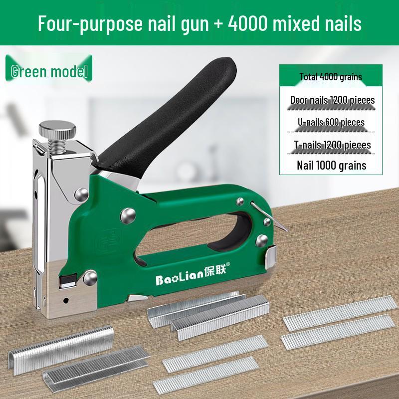 Manual Pneumatic Steel Nail Gun for Home Use