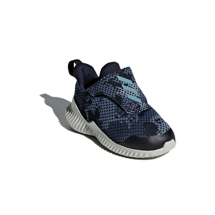 adidas Fortarun Slip Resistant Cushioning Abrasion Resistant Low Top Running Shoes Black White Infant And Toddler B96363