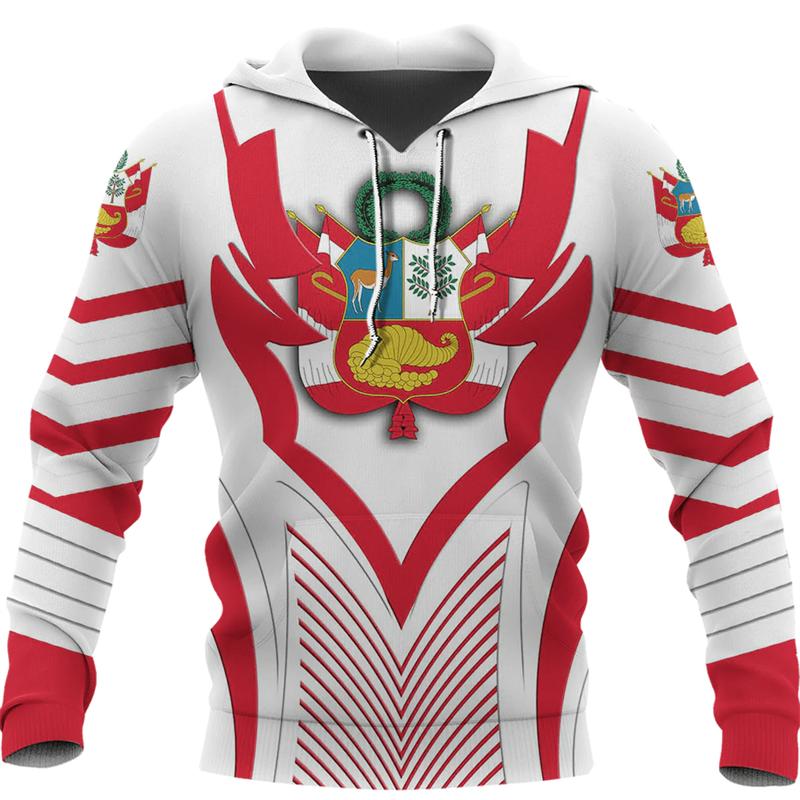 

Прапор Перу Карта Графічні Світшоти Державна емблема Перу Худі для чоловіків Одяг Повсякденний чоловічий худі Спорт Пуловери для хлопчиків Топи XL