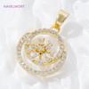 18K Gold Plated Brass Heart Wings/Bird/Dragonfly Charms Pendants For Jewelry,Decorative Pendants,DIY Necklace Making Supplies