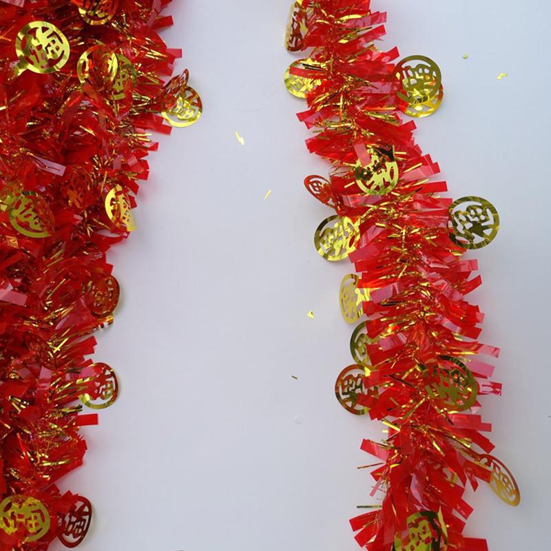

10pcs 1.6M Tinsel Ribbons Stripes Spring Festival Decoration Shopping Mall DIY Atmosphere Decor Home Festival Party Bar Hangings 160cm