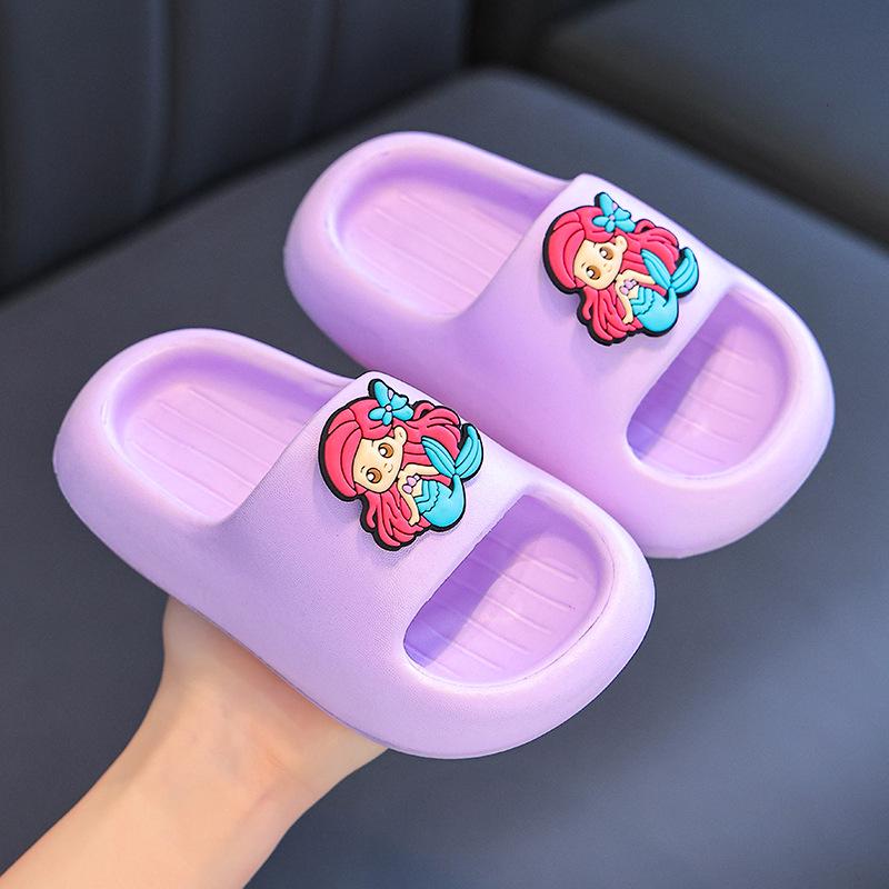 Nezha Kids' Non-Slip EVA Slippers for Boys & Girls - Summer Style for Bath, Indoor, Home