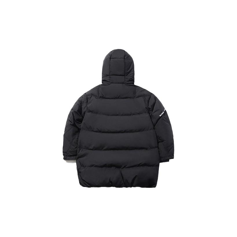 Li Ning Cold Resistant Warm Hooded Down Jacket Women Outerwear Standard-Black AYMP032-2