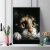Calico cat Pattern  3pcs 100% Round Full Drill 5D DIY Diamond Painting Embroidery Cross Stitch Rhinestone Décor
