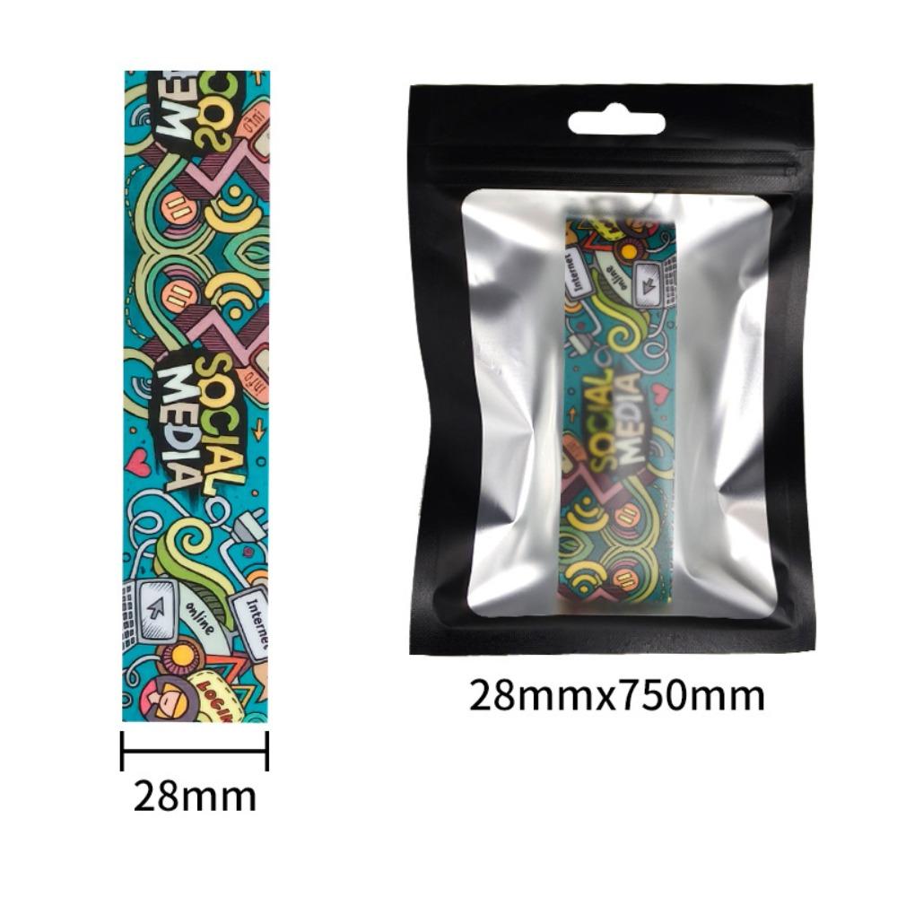 

16mm Pickleball Racket Edge Sticker Graffiti Style Durable Pickleball Racket Frame Protective Tape Shock Absorption