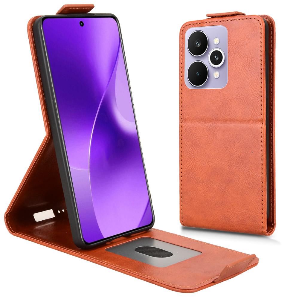 For Realme 15 Pro 5G/15 5G Stand Case Magnetic Clasp Vertical Flip Leather Phone Cover with Card Holder