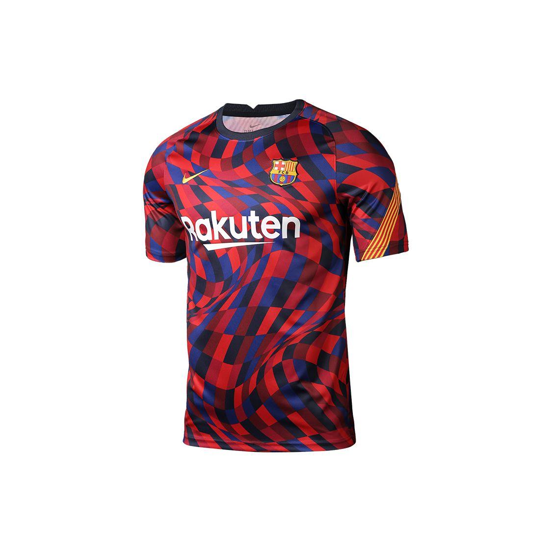 Nike FC Barcelona 2020/21 Red Blue Pre-Match Soccer Jersey CD5812-658 S