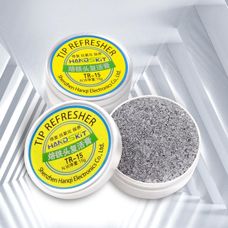 Lead Free Soldering Iron Tip Refresher Clean Paste Quickly Remove Black Layer of Welding Nozzle Environment for Protecti