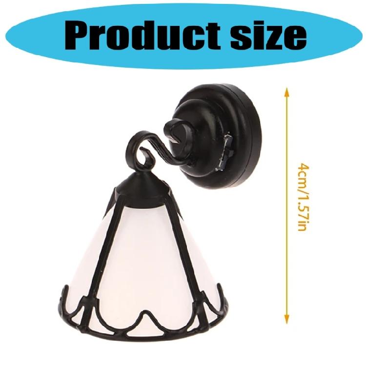 1:12 Dollhouses Living Room Wall Sconce Kid LED Wall Lamp Toy Furniture House Wall Lamp Dollhouses Furniture for Girl