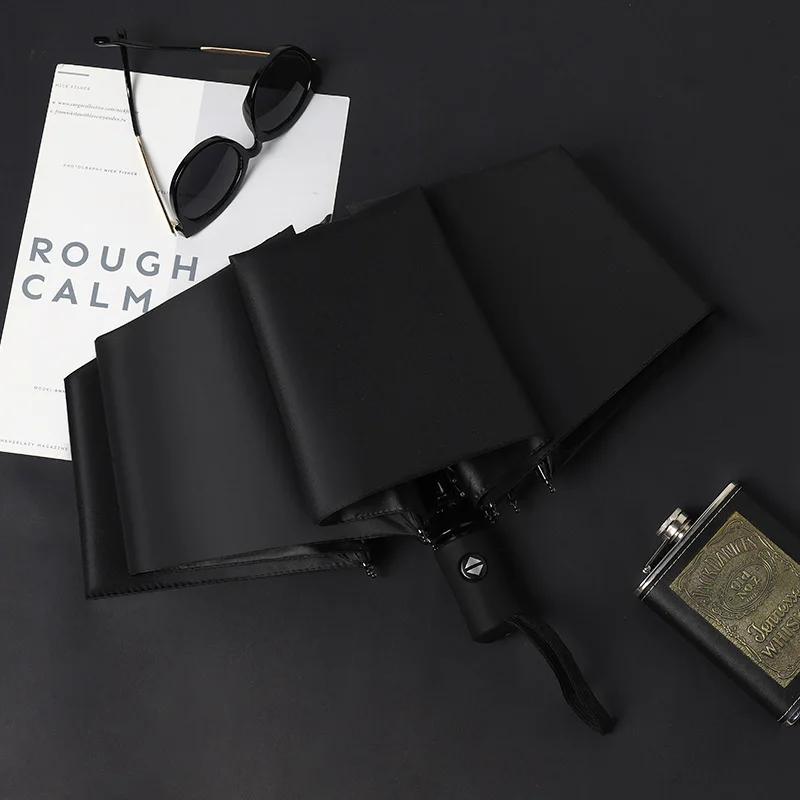 Automatic Folding Umbrella For Men Women Sun Rain Dual Purpose Umbrella Reverse Folding Feature