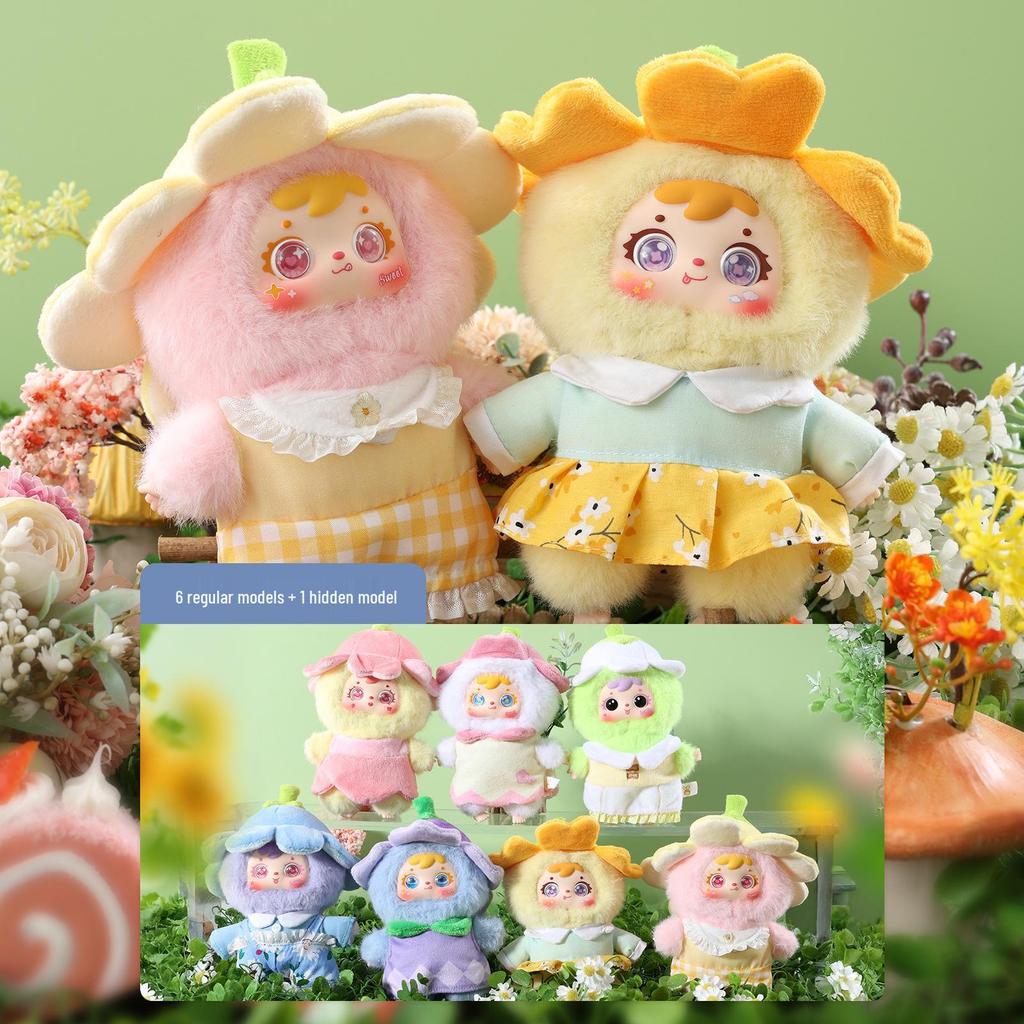 Cute Mao Snow Night Tea Party Plush Blind Box - Creative Toy Doll for Girls Birthday Gift