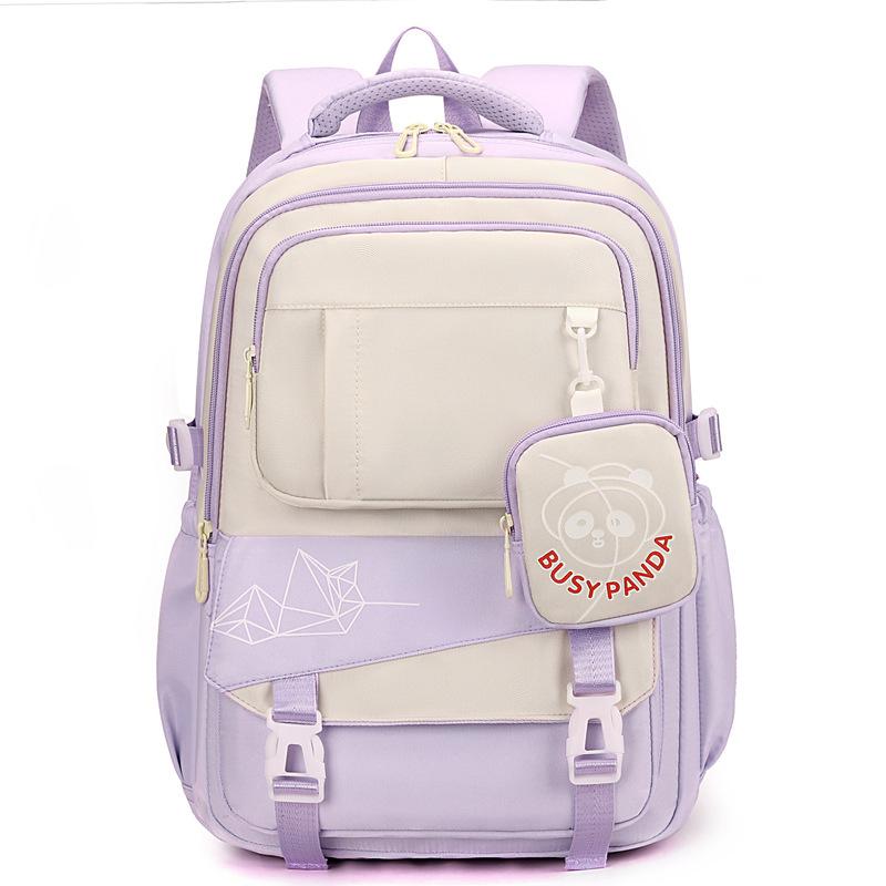 School bag for primary and secondary school students, girls in grades 4, 5 and 6, large capacity, high value, waterproof backpack, versatile high