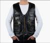 Vest for Men Cowhide Genuine Leather Vest Genuine Leather Cowhide Vest Men Autumn Vest