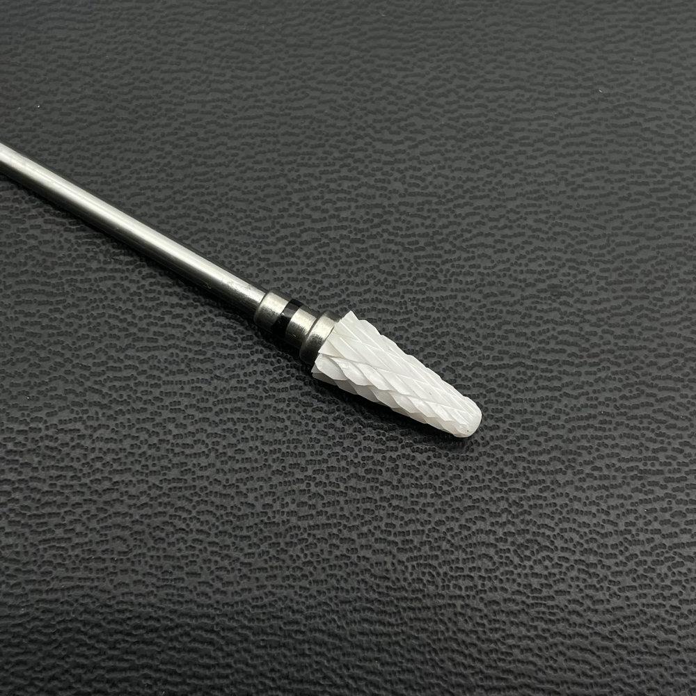 1Pc White Ceremic Nail Drill Bits Ceramic Cuticle Clean Bur Rotary Milling Cutters for Manicure Pedicure Dental Polishing Burs