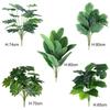 18 Leaves Simulation Plant Palm Tree Faux Greenery Leaves Creative Artificial Plant Leaves  Gift