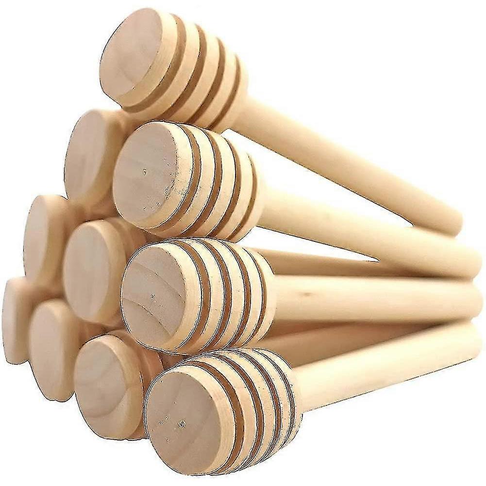 Honey Dipper 30 Pcs Honey Dipper With Bee Pendant, 8cm Mini Wooden Honey Stick