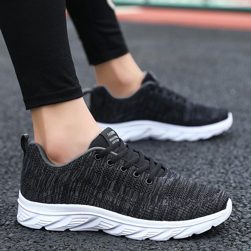 Summer New Black Mesh Breathable Sneakers Soft-soled Running Shoes Casual Shoes