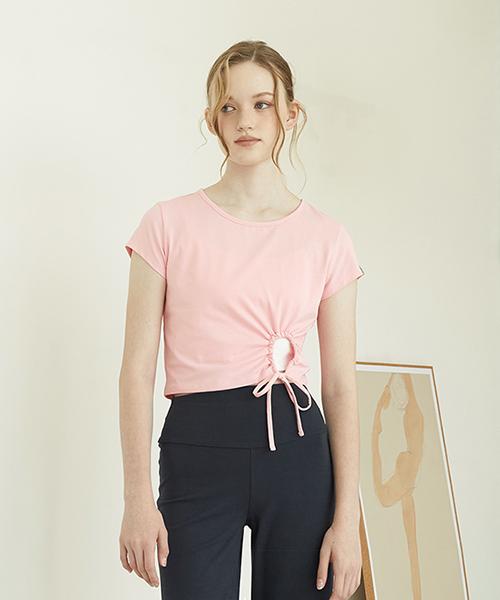 Reina Mora Cut-Out Short Sleeve Pink Salt 2