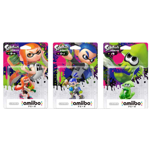 

amiibo Splatoon все 3 типа набор девочка мальчик кальмар
