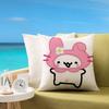 Cute B-Basiilleaf Cat Customizable Square Pillowcases, Stylish And Soft, Perfect For Beds, Cars, And Sofas.