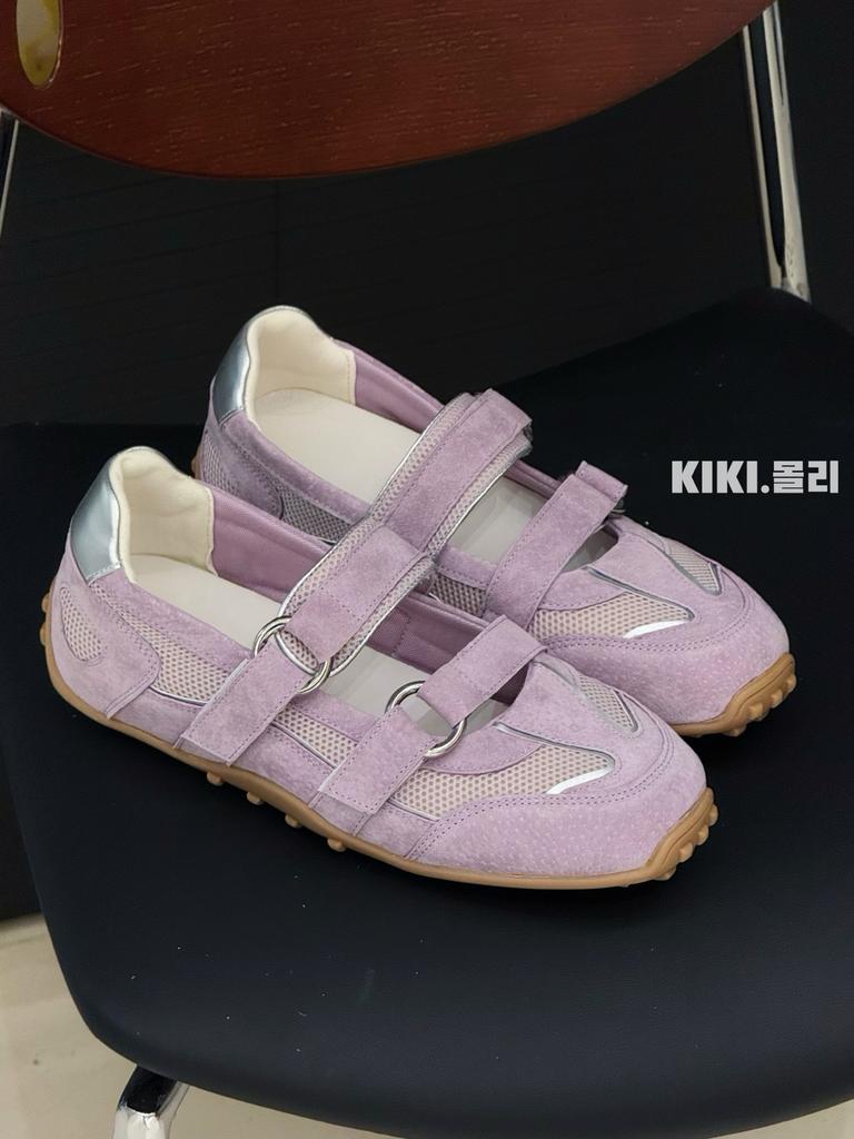 Inner height increase Velcro locomotive shoes spring and summer new thick-soled sports wind soft-soled shallow mouth breathable casual shoes women