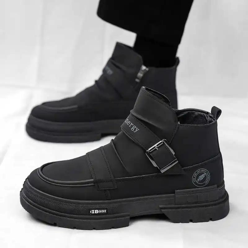 Low-cut Demi-season Red Boots For Men Tennis Mens Shoes High Shoes Man Sneakers Sports 2025new High Fashion Luxury Temis