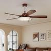Nordic Retro Inverter Ceiling Fan Light 2025 for Living Room, Bedroom, Restaurant - Chinese Style