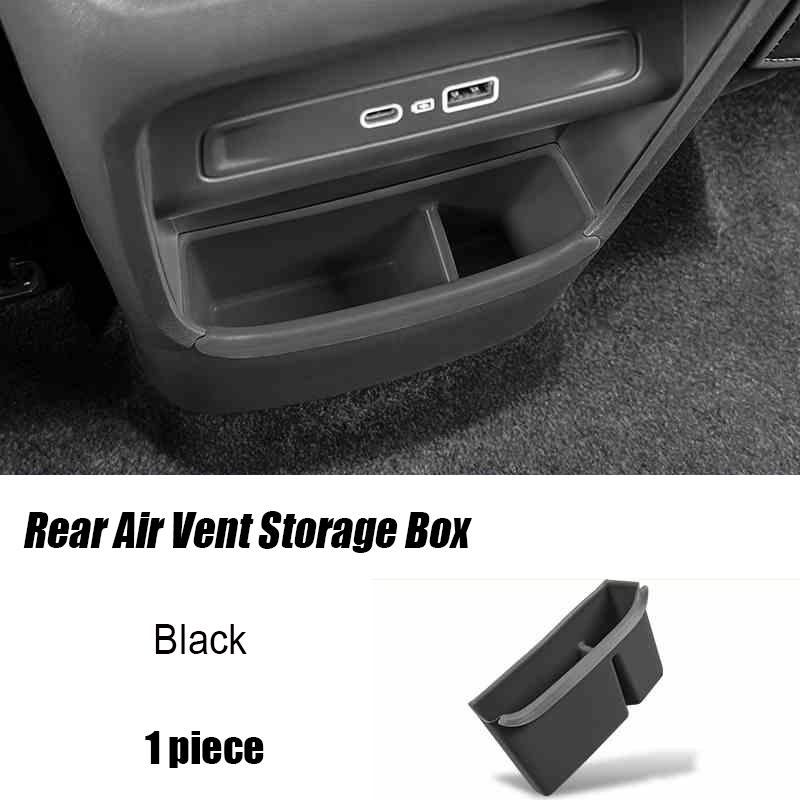For Geely Galaxy Starship 7 EM-i 2024 2025 Silicone Armrest Rear Air Vent Storage Box Car Trash Can Organizer Accessories Kit