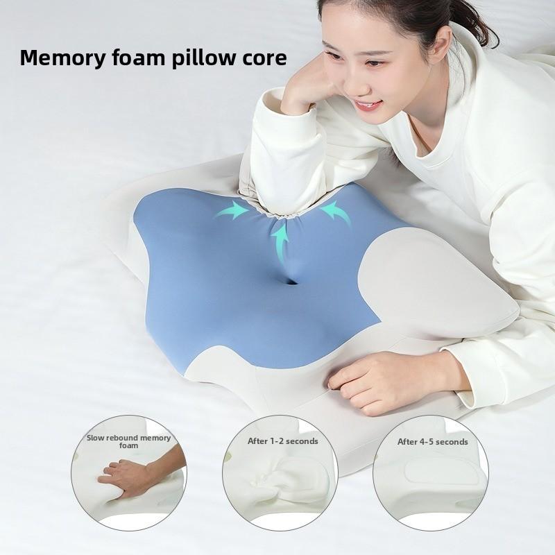 1pcs Ergonomic Cervical Memory Foam Pillow Neck Support Pillow for Sleeping Orthopedic Pillow with Slow Rebound