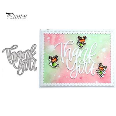 Thank You Metal Cutting Dies DIY Scrapbook Emboss Paper Card Making Stencil Mold