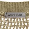 WRAPINKNOT Unused Long Sleeve Oversized Silhouette Knit F Beige Sweater Women Used