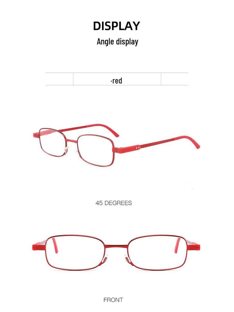Ultralight Anti-Blue Light HD Reading Glasses for Men & Women, Portable & Ultrathin, Ideal for Middle-Aged & Elderly.