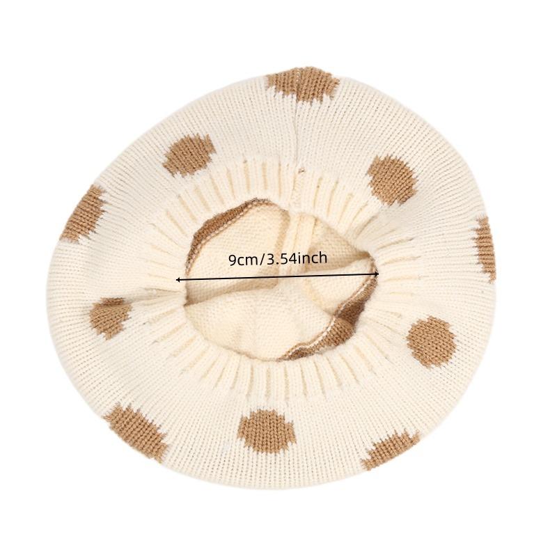 Neues Herbst Winter Baby Barett Punkt Jungen und Mädchen Strickmütze Outdoor Warm Häkelmützen Mütze Outdoor Mode Kinderhut Kopfbedeckung