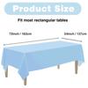1pc 137*183cm Plastic Disposable Table Cover Rectangle Party Tablecloth Waterproof for Birthday Wedding Christmas New Year Event